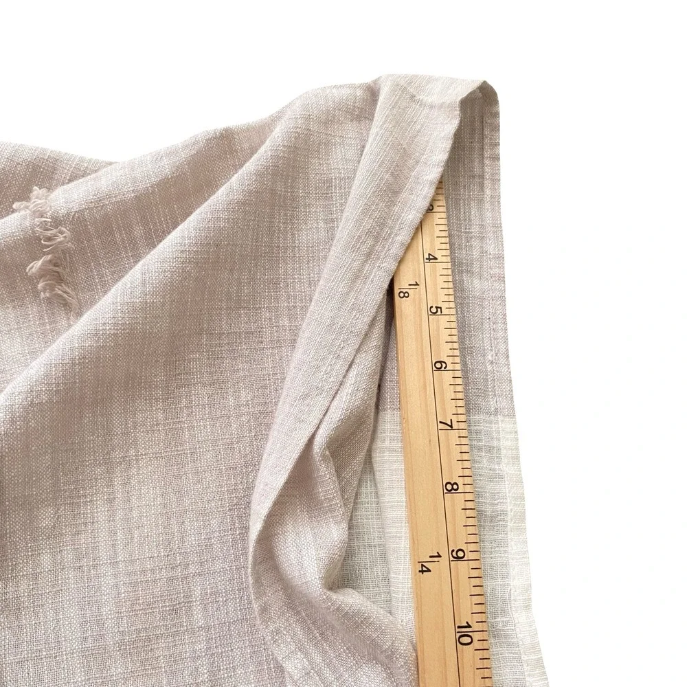 Universal Thread Womens Mauve Striped Cotton Kimono Wrap Fringe Trim One Size
